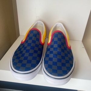 Slip on vans otw rally (Navy/yellow/red)